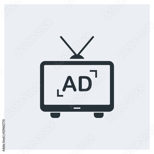 TV advertisement icon