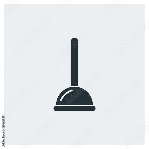 Plumbing plunger icon