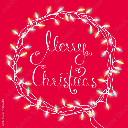 Merry Christmas garland