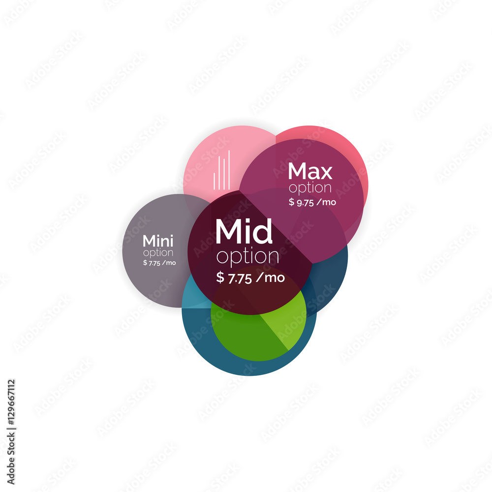 Business circle infographic banner template Business circle infographic banner template