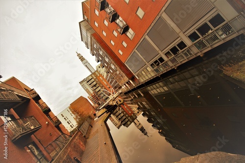 Fotografie Canalside walk in Birmingham
