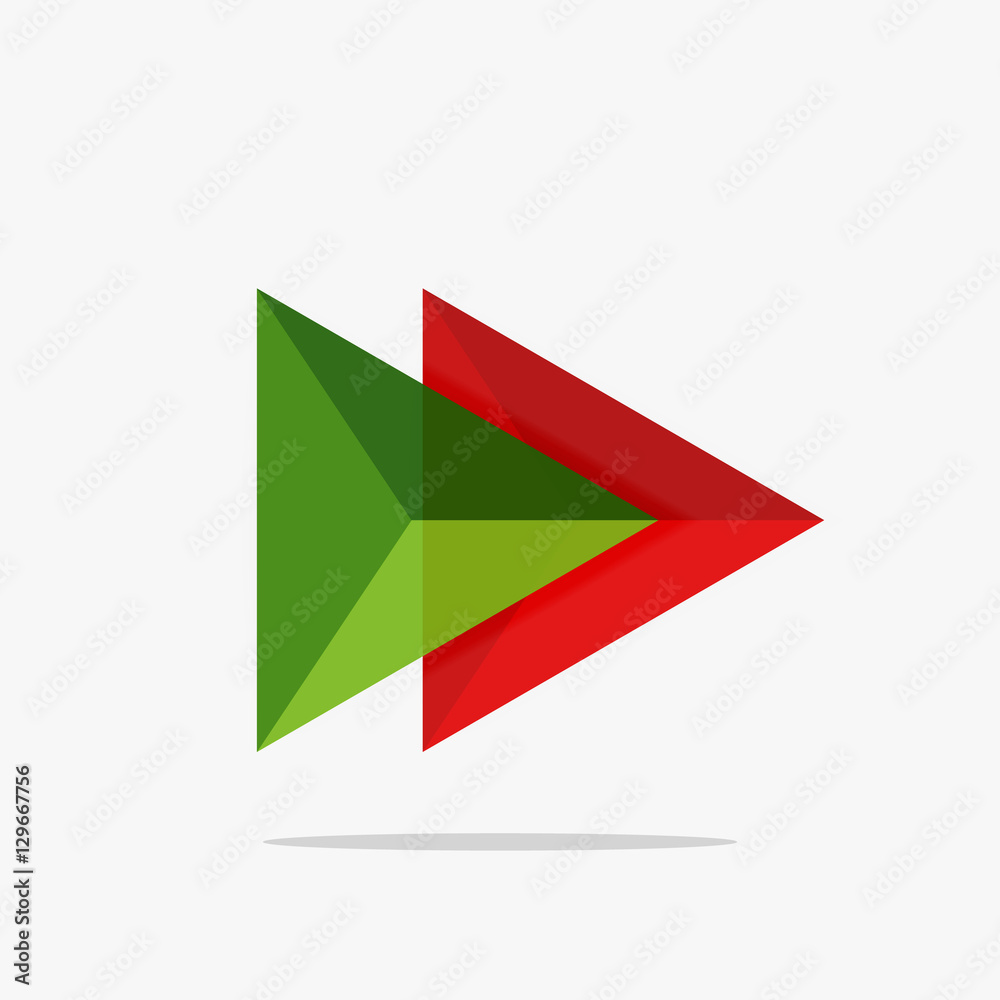Blank triangle layout business template Blank triangle layout business template