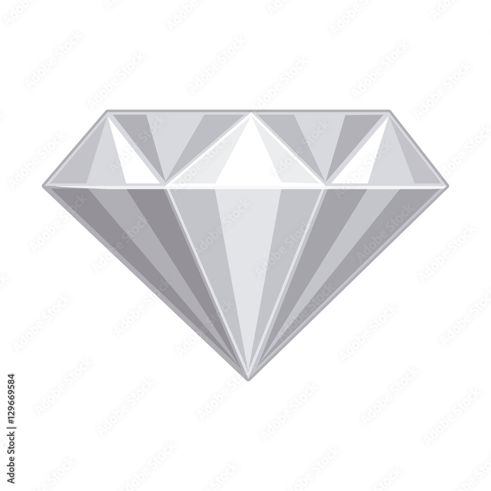 Diamond icon. Gem jewelry and brilliant theme. Isolated design. Vector illustration Diamond icon. Gem jewelry and brilliant theme. Isolated design. Vector illustration