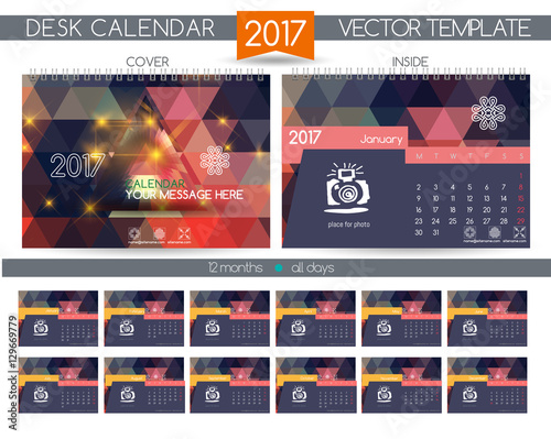 Design Desk Calendar 2017.