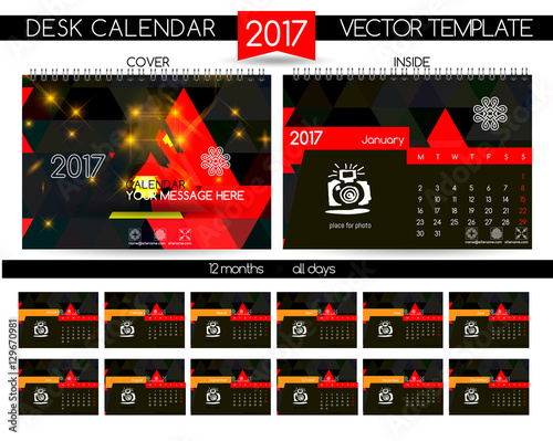 Design Desk Calendar 2017.
