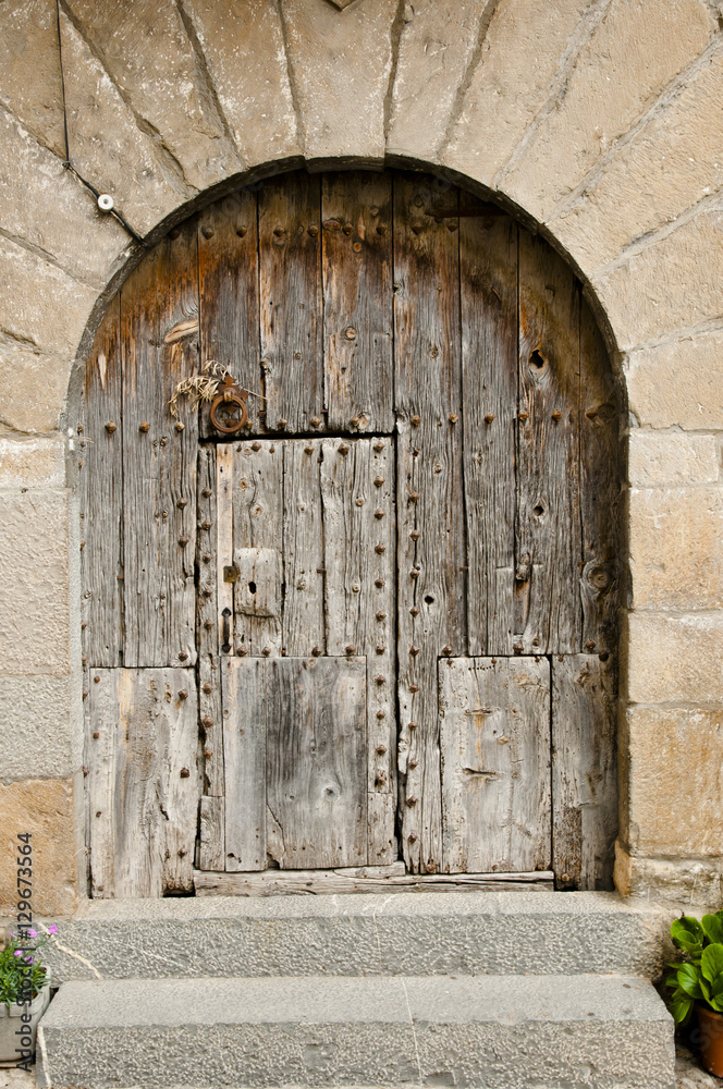 Old Wooden Door - Ainsa - Spain