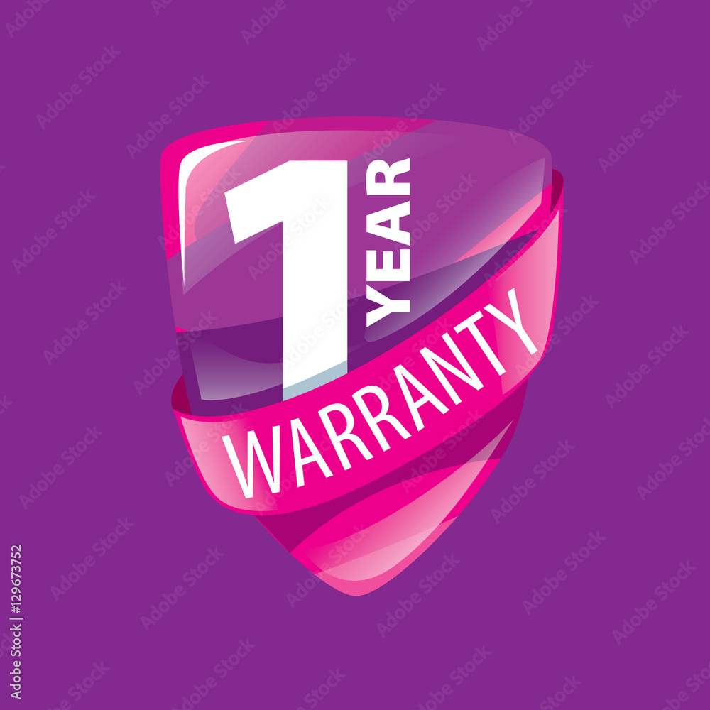 vector logo 10 years warranty Stock Vector Adobe Stock