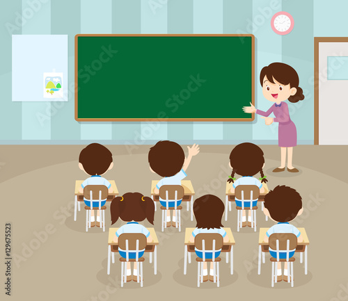 teacher and student handup