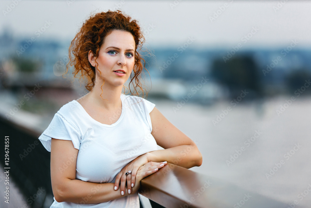 Red hair woman