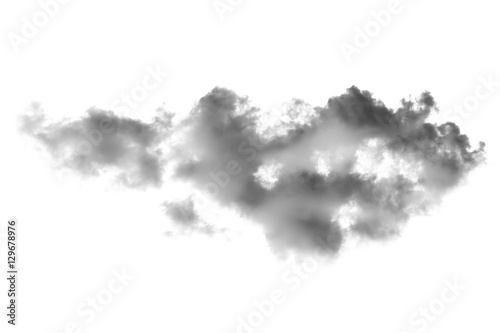 cloud and smoke isolated on white, background and texture
