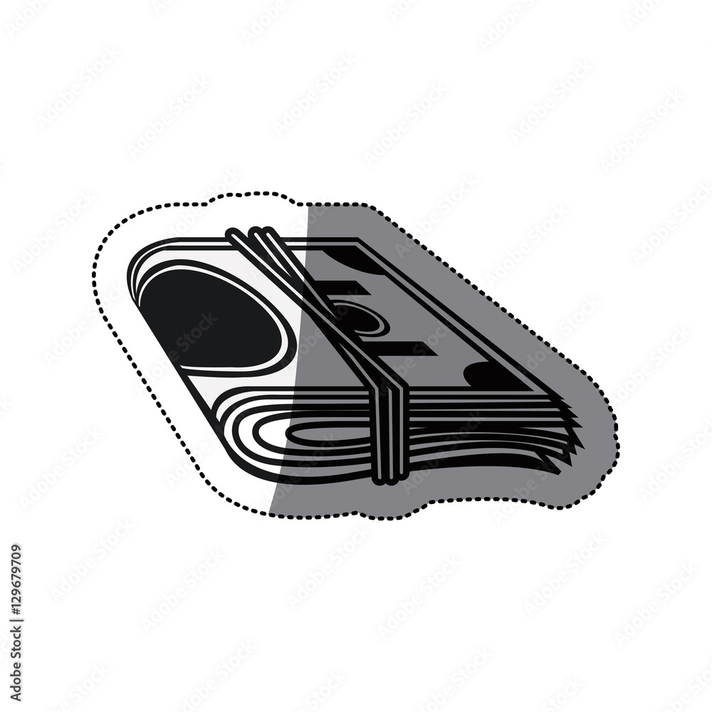 Bills icon. Money financial item commerce market and buy theme. Isolated design. Vector illustration Bills icon. Money financial item commerce market and buy theme. Isolated design. Vector illustration