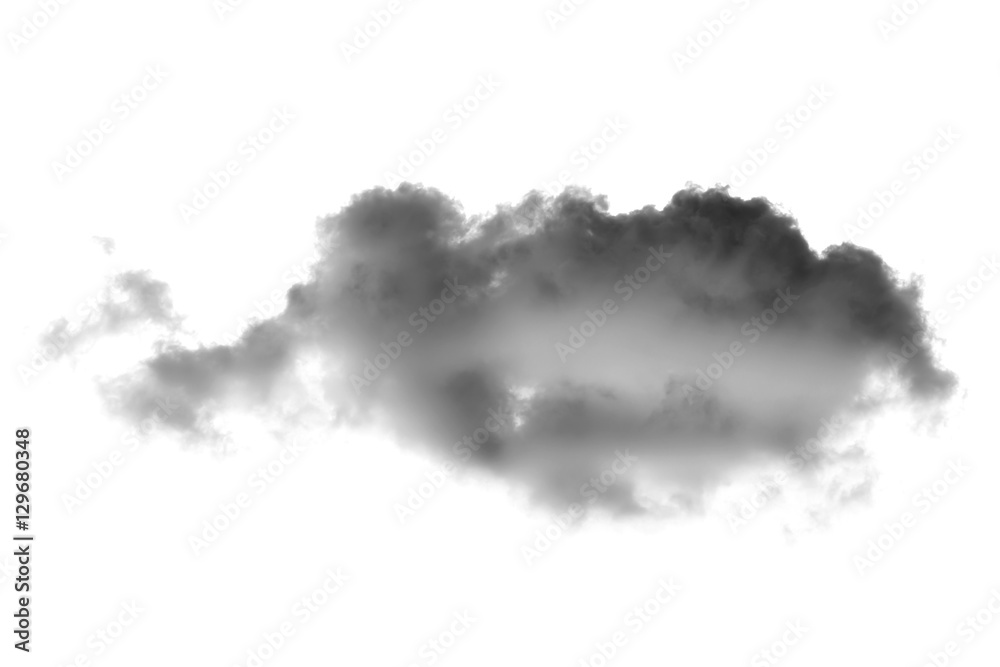 Naklejka premium cloud and smoke isolated on white, background and texture