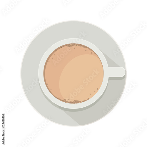 Coffee cup icon. Drink breakfast beverage and restaurant theme. Isolated design. Vector illustration
