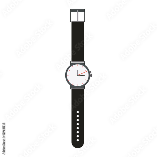 Male watch icon. Clock time tool and instrument theme. Isolated design. Vector illustration
