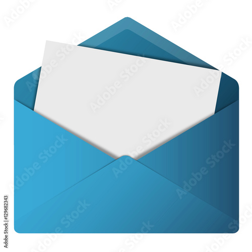 Open Envelope - Blank Paper