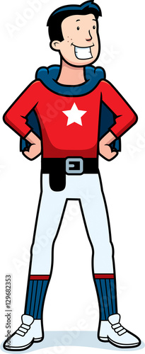 Cartoon Superhero Sidekick
