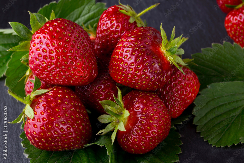 red ripe strawberries red ripe strawberries