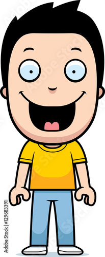 Cartoon Boy Smiling