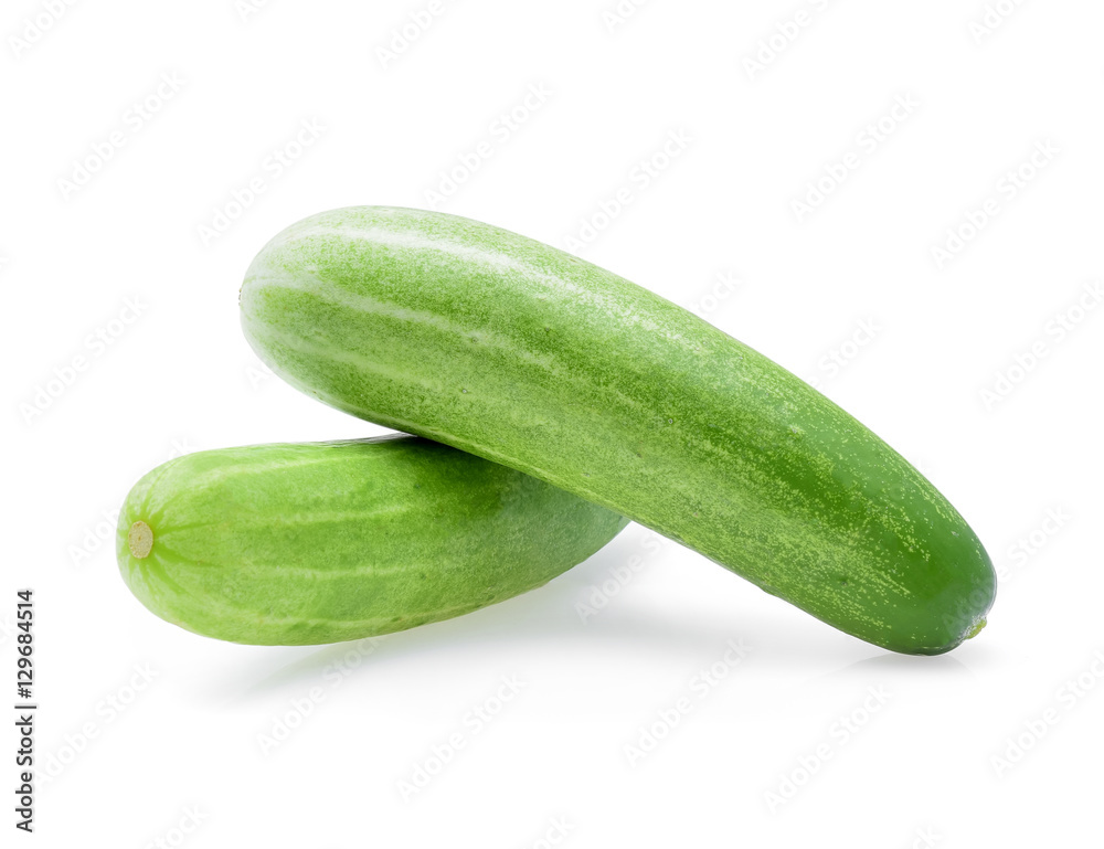 cucumber isolated on white background.