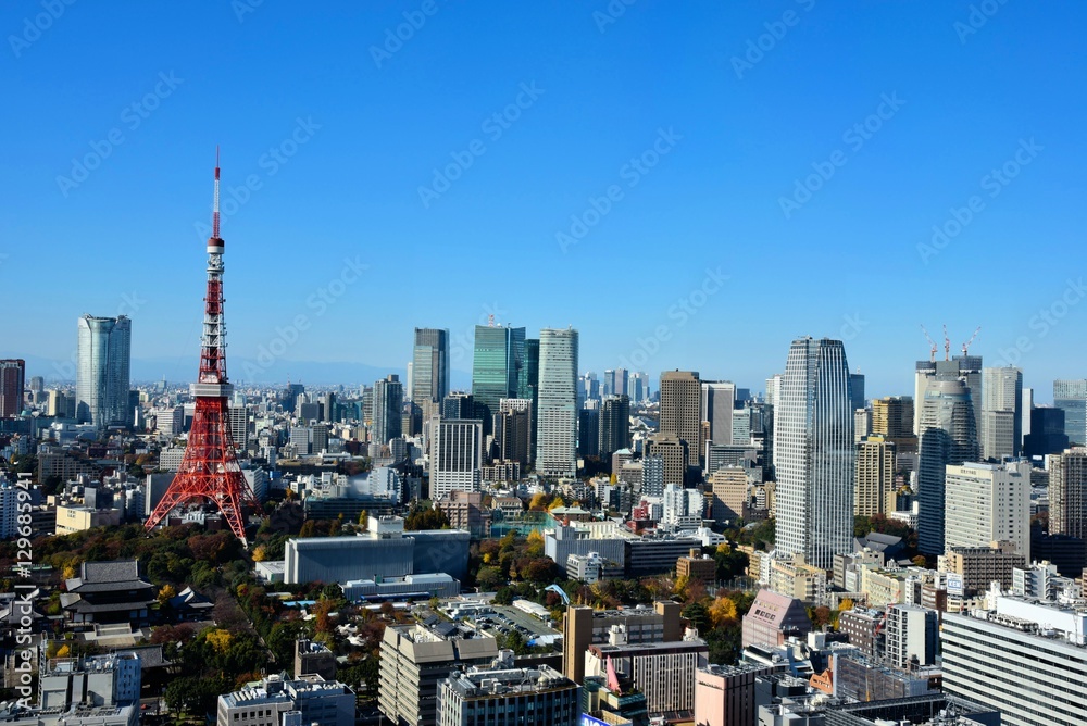 Naklejka premium Sceneria Tokio