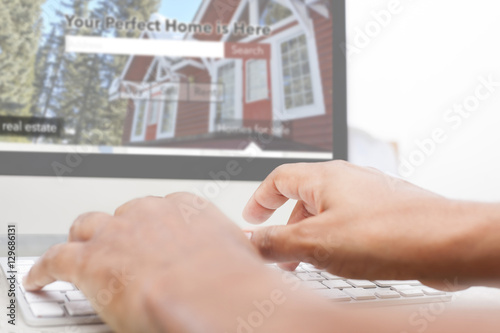 Looking at a Real Estate website - Searching for a house