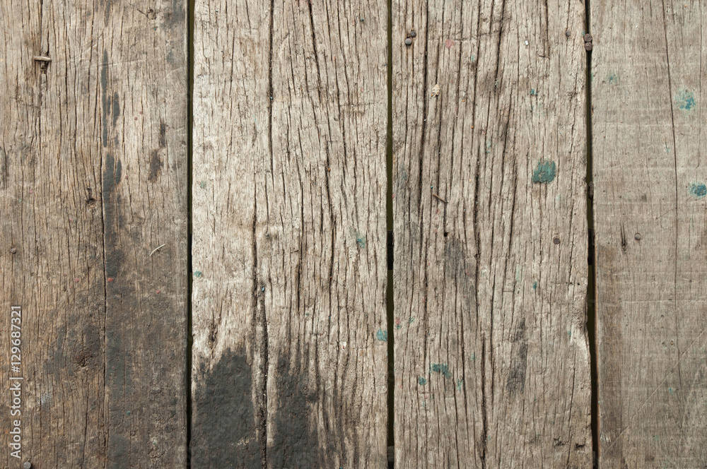 Old natural wooden shabby background, close up