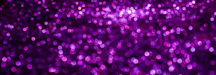 purple glitter texture christmas abstract - panoramic background or bokeh with blank space
