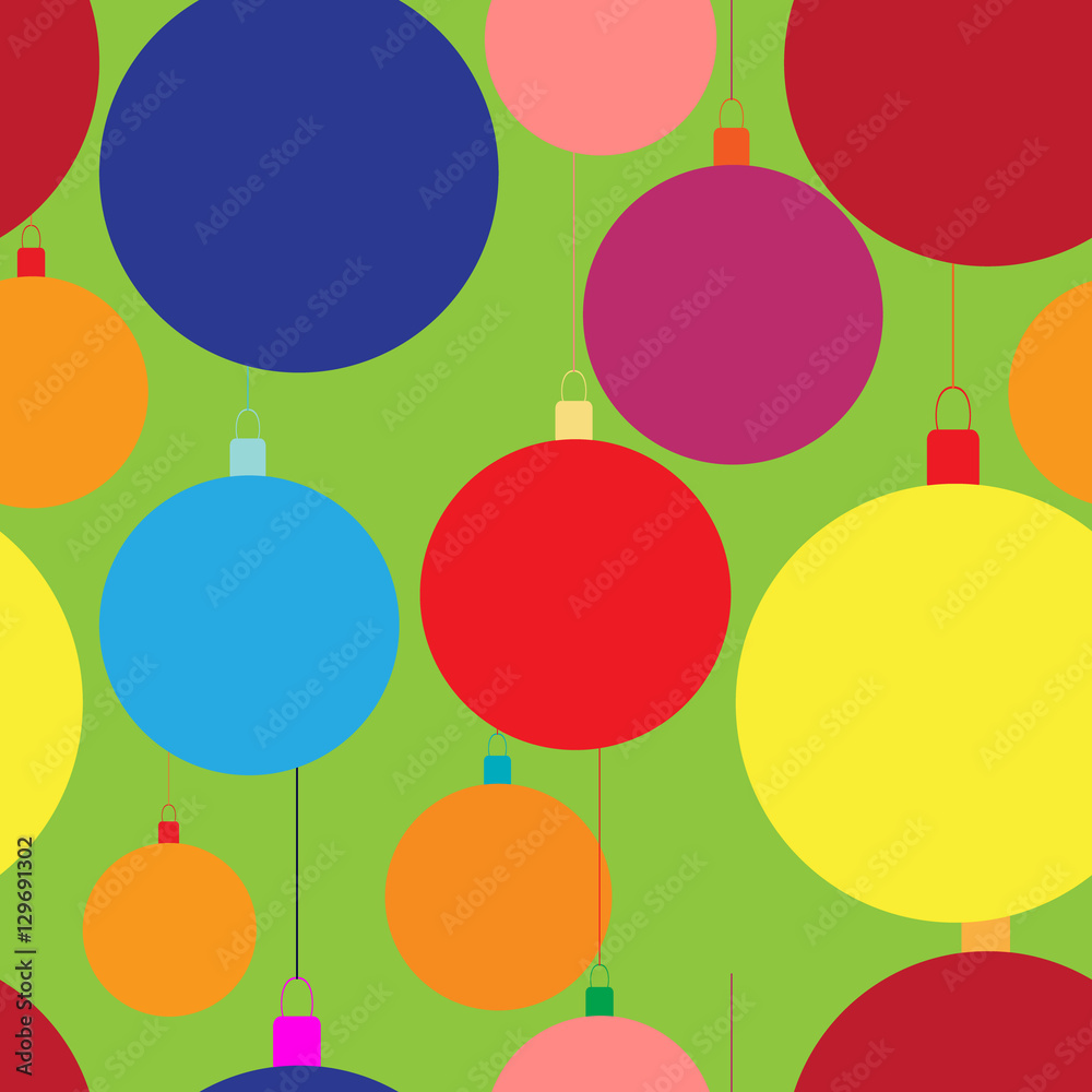 seamless background with Christmas decorations seamless background with Christmas decorations