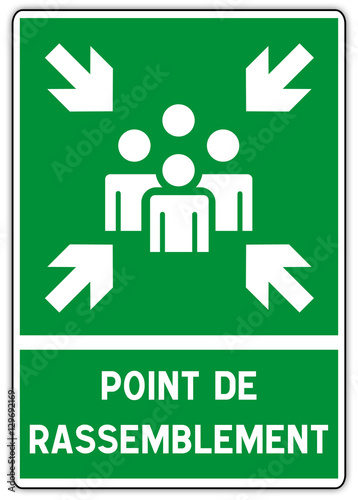 Panneau point de rassemblement