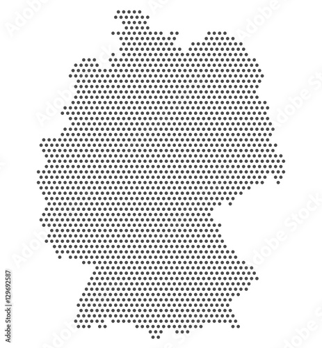 Deutshlandskarte aus Kreisen