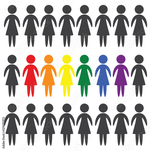 LGBT people vector icon