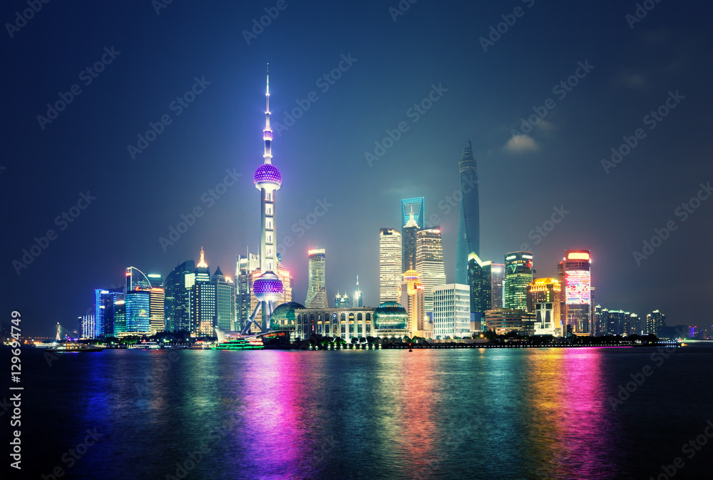 Shanghai at night