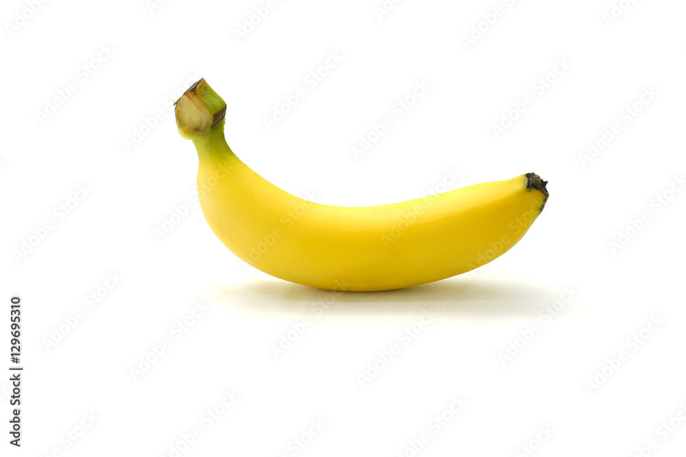 Tasty banana isolated on white background Tasty banana isolated on white background