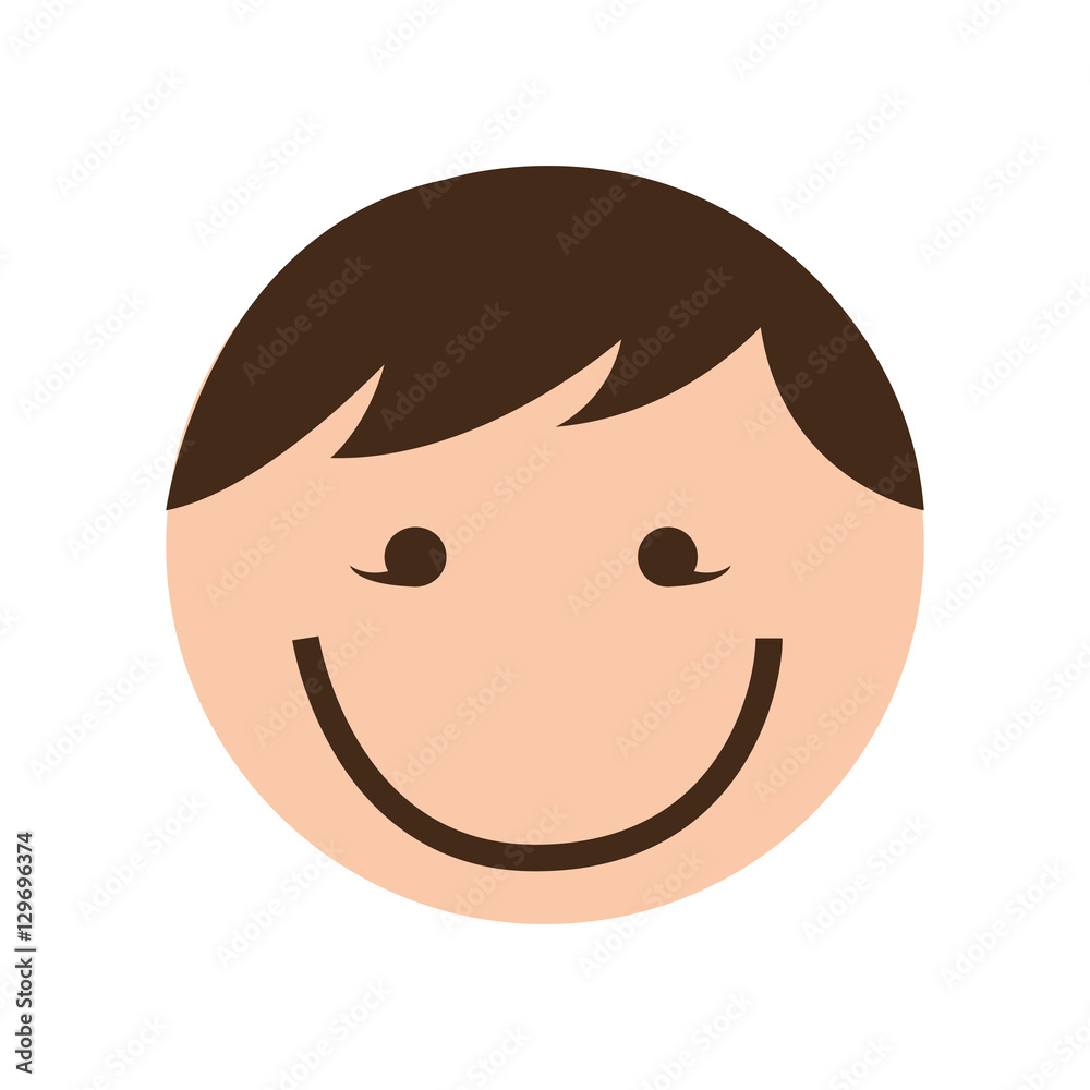 cute boy character icon vector illustration design cute boy character icon vector illustration design