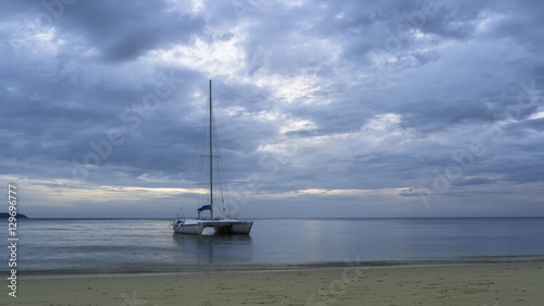 Klong Prao Beach. Boat