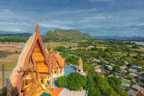 top view wat humsua in kranchanaburi