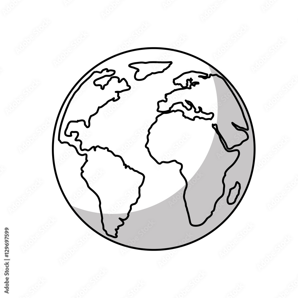 world planet earth icon vector illustration design