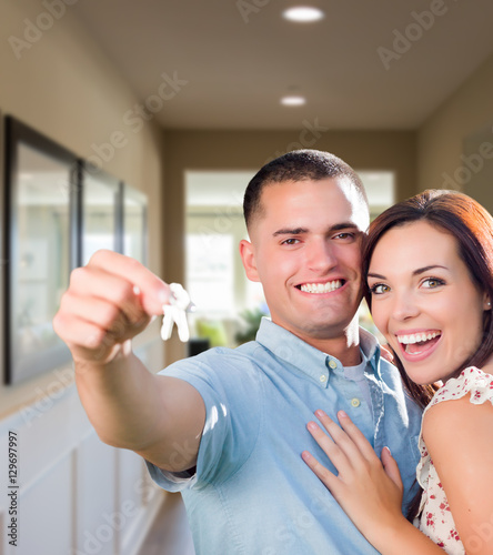 Happy Military Couple with ...