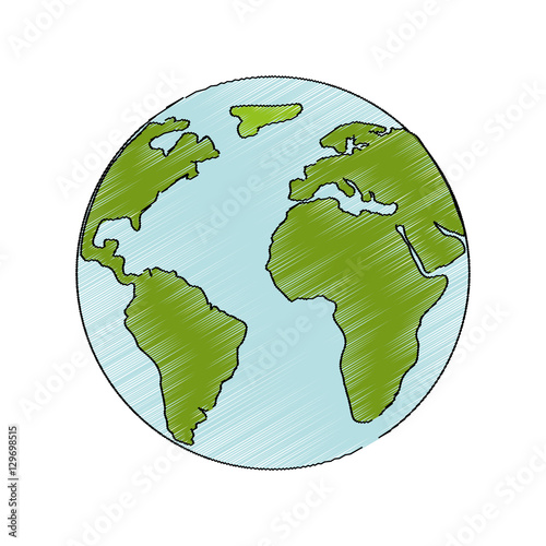 world planet earth icon vector illustration design