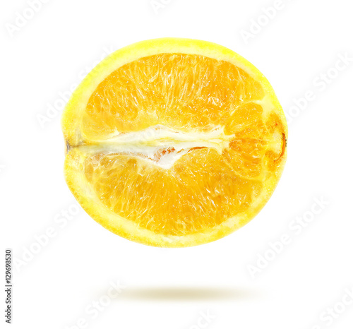 Fototapeta Naklejka Na Ścianę i Meble -  Photo yellow lemon in a cut