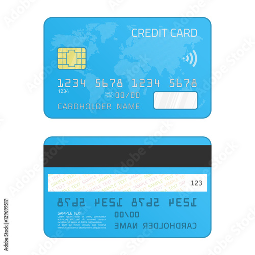 Credit card vector.