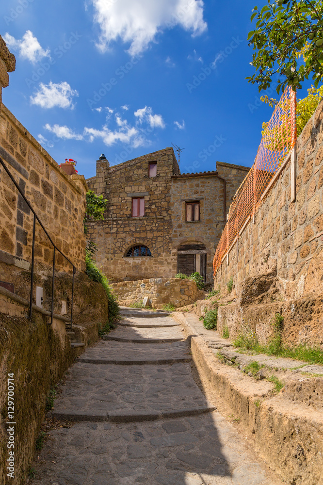 Civita di Bagnoregio, Italy. View of a Civita di Bagnoregio, Italy. View of a