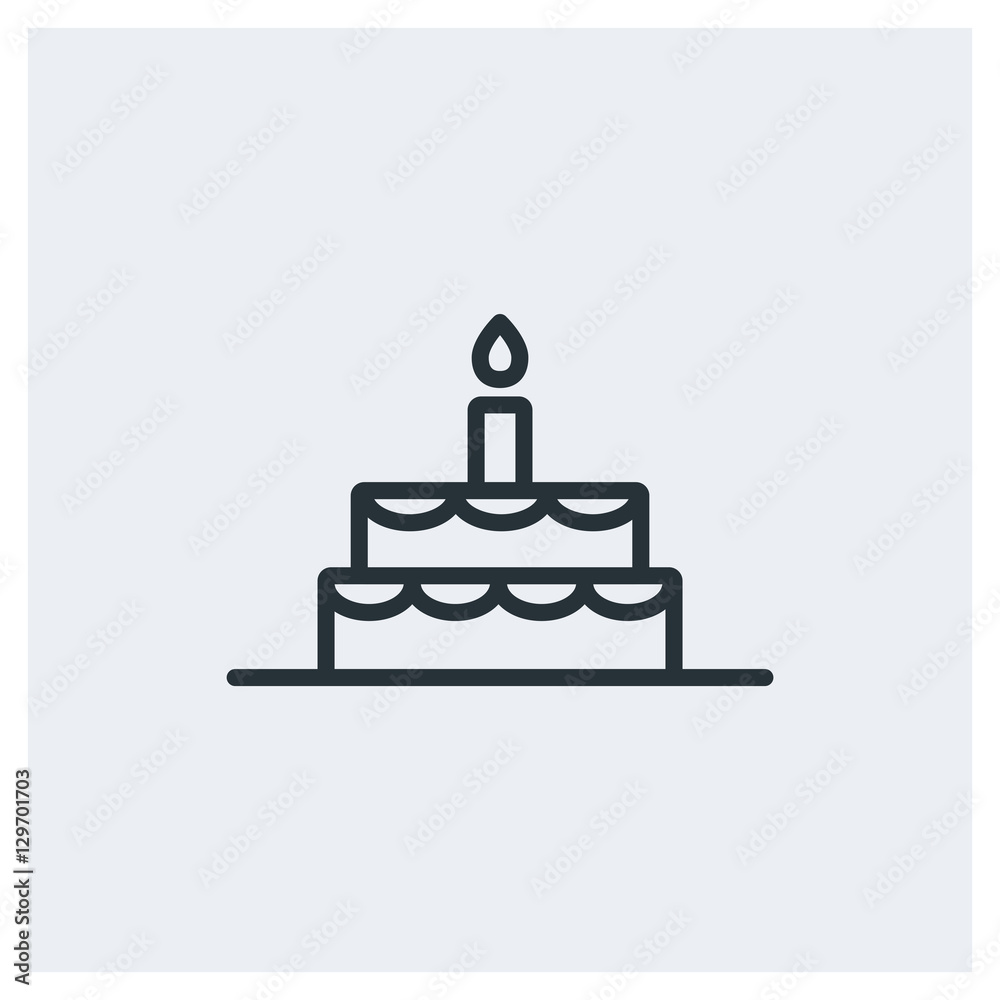 Birthday cake icon Birthday cake icon