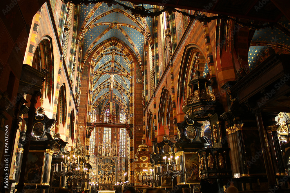 Saint mary church, Krakow, Poland