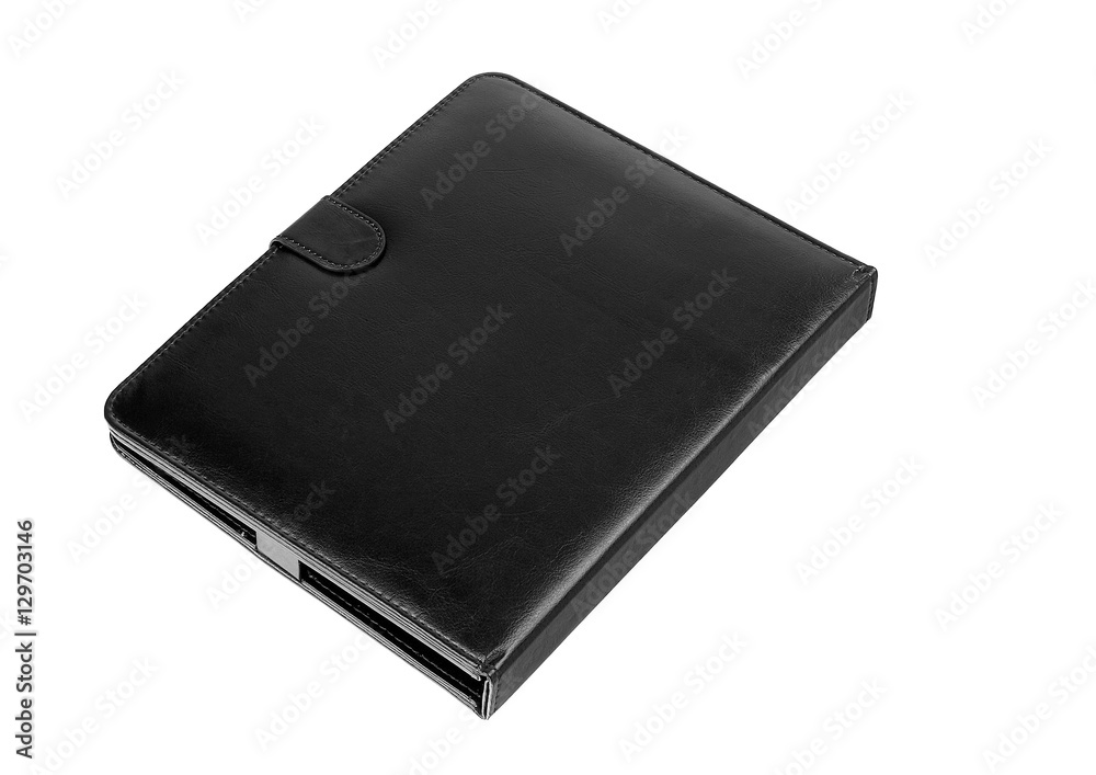 Tablet case etui black closed front Tablet case etui black closed front