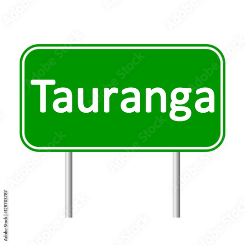 Tauranga road sign.