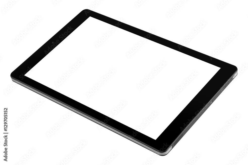 Tablet black design front straight right side Tablet black design front straight right side