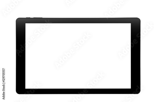 Tablet black design front straight