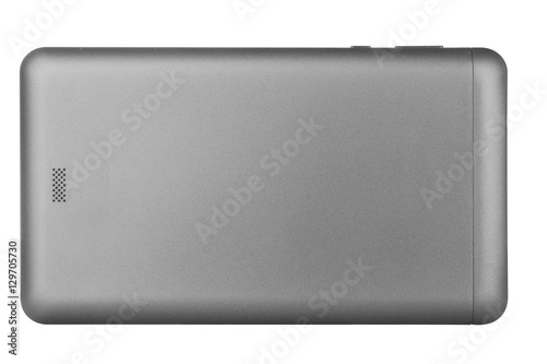 Tablet metal silver with black smooth back