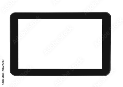 Tablet texture black silver metal front horizontal
